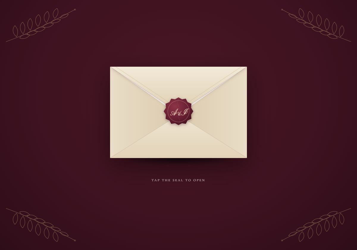 Old Money Burgundy wedding website